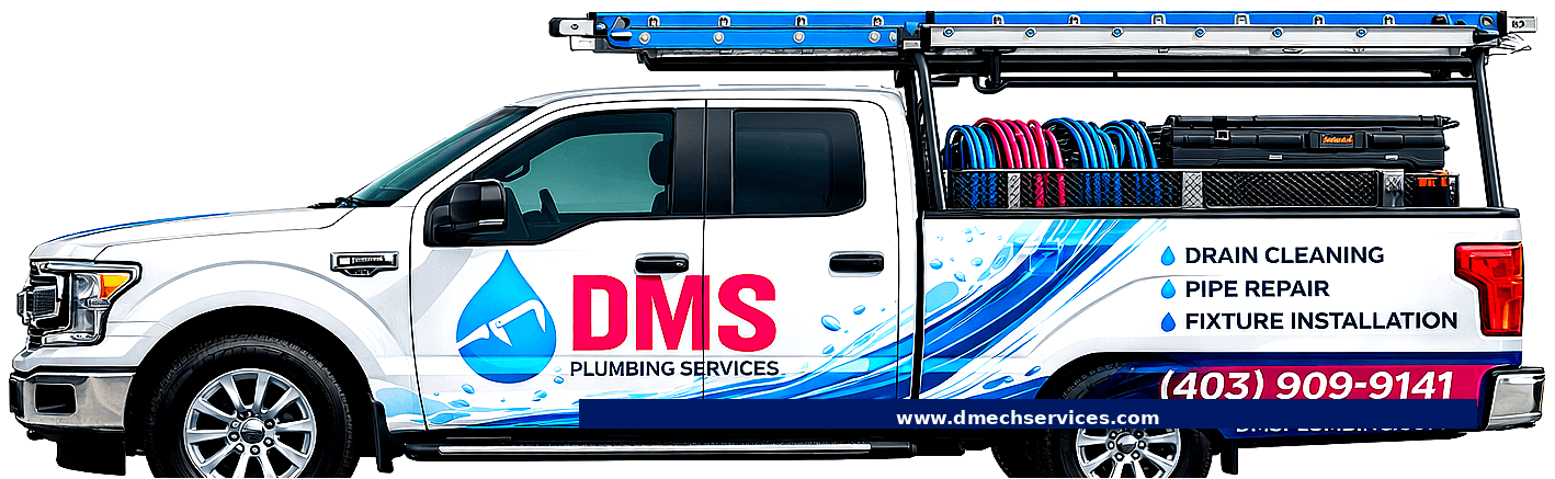 DMS Plumbing & Heating service truck