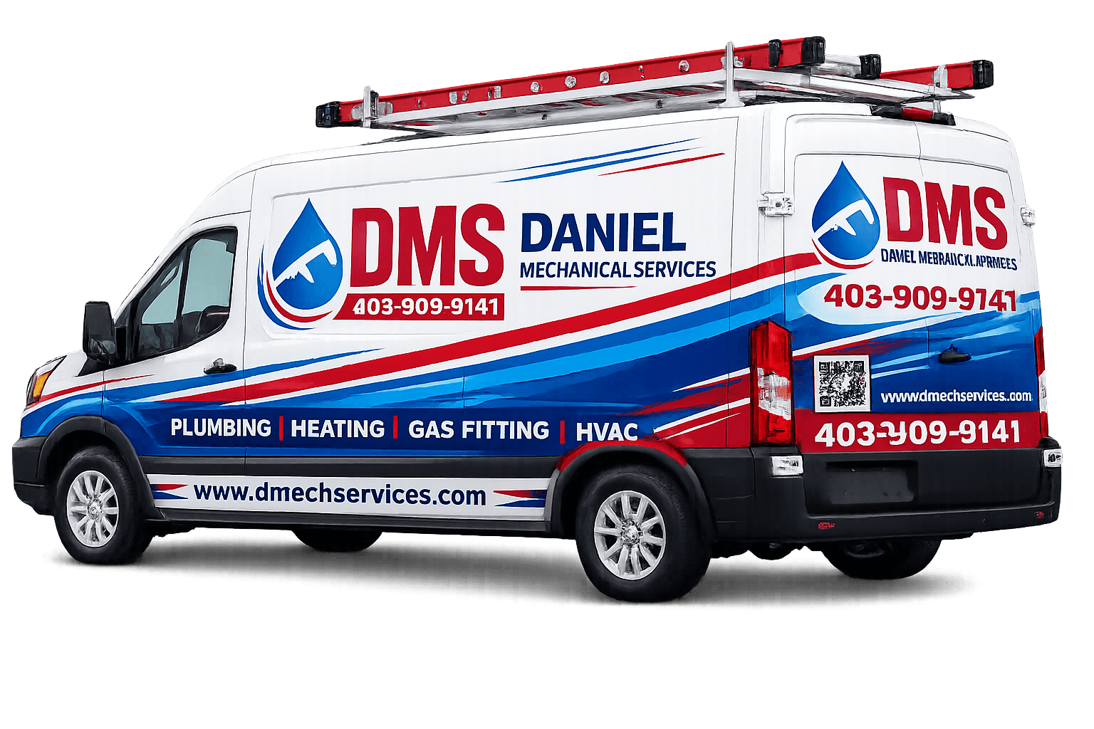DMS Plumbing & Heating service truck